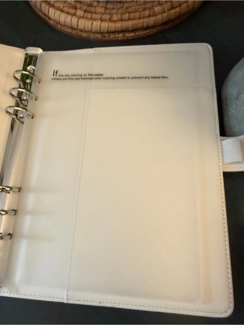 N/A white planner
